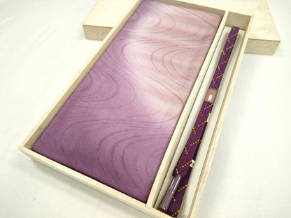 平和屋着物●和装小物　帯締め・帯揚げセット　流水文　暈し染め　逸品　未使用　CAAZ6079ju