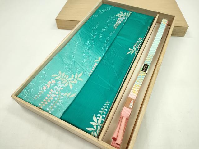 平和屋着物●和装小物 帯締め・帯揚げセット 藤花房 金銀彩 高麗組 逸品 未使用 CAAZ6081ju
