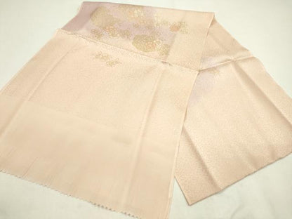 平和屋着物●和装小物 帯締め・帯揚げセット 雲取り草花文 暈し染め 金彩 逸品 未使用 CAAZ6088ju