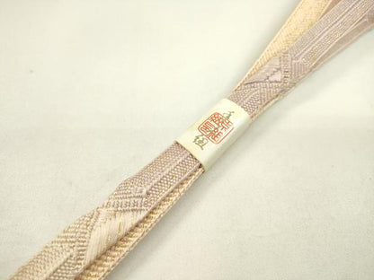 平和屋着物●和装小物 帯締め・帯揚げセット 雲取り草花文 暈し染め 金彩 逸品 未使用 CAAZ6088ju