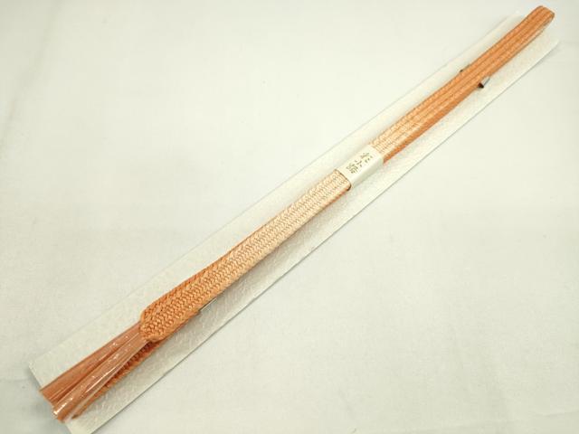 平和屋着物●和装小物 帯締め・帯揚げセット 道長花文 暈し染め 金糸 逸品 未使用 CAAZ6089ju