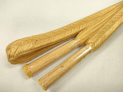 平和屋着物●和装小物 帯締め・帯揚げセット 地紙重ね吉祥花文 暈し染め 金彩 逸品 未使用 CAAZ6100ju