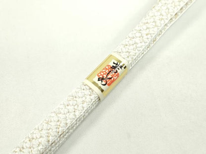 平和屋着物●和装小物 帯締め・帯揚げ・扇子セット 礼装用 絞り 蔦の葉文 金糸 逸品 未使用 CAAZ6222ju