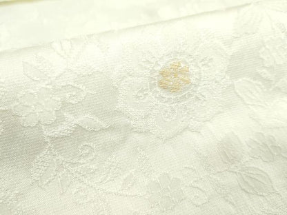 平和屋着物●和装小物 帯締め・帯揚げセット 礼装用 枝花文 純金糸 逸品 未使用 CAAZ6229ju