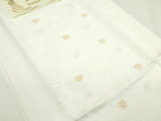 平和屋着物●和装小物 帯締め・帯揚げセット 礼装用 枝花文 純金糸 逸品 未使用 CAAZ6229ju