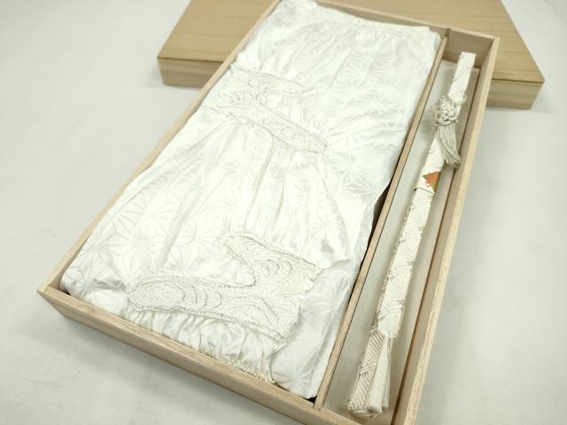 平和屋着物●和装小物　帯締め・帯揚げセット　礼装用　亀房付き　絞り　麻の葉流水文　銀彩　逸品　未使用　CAAZ6242ju