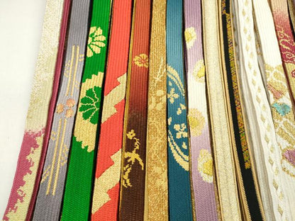 平和屋着物●和装小物 帯締め20本セット 高麗組 唐組 笹浪組 礼装用 金糸 未使用あり 逸品 CAAZ6251ju