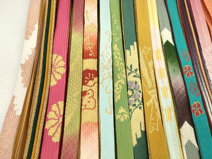 平和屋着物●和装小物 帯締め20本セット 高麗組 笹浪組 奈良組 金糸 未使用あり 逸品 CAAZ6257ju