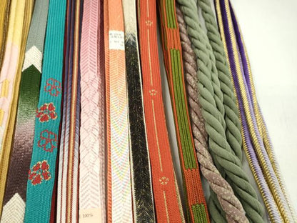 平和屋着物●和装小物 帯締め20本セット 高麗組 笹浪組 奈良組 金糸 未使用あり 逸品 CAAZ6257ju