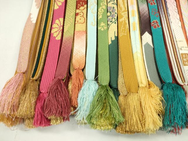 平和屋着物●和装小物 帯締め20本セット 高麗組 笹浪組 奈良組 金糸 未使用あり 逸品 CAAZ6257ju
