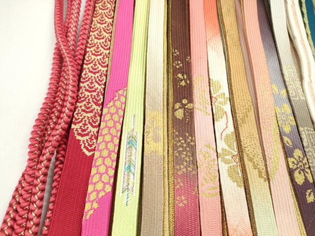 平和屋着物●和装小物 帯締め20本セット 高麗組 冠組 金糸 未使用あり 逸品 CAAZ6259ju