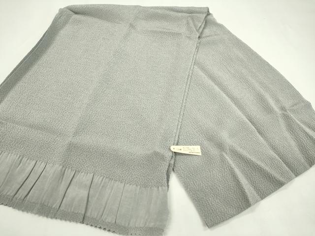 平和屋着物●和装小物　帯締め・帯揚げセット　色無地　縮緬　薄鈍色　伊賀手組み紐　笹浪組　逸品　未使用　CAAZ6273ju