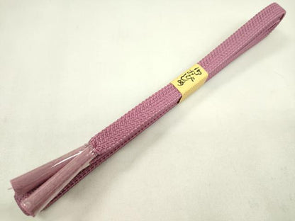 平和屋着物●和装小物　帯締め・帯揚げセット　色無地　丹後ちりめん　菖蒲色　逸品　未使用　CAAZ6274ju