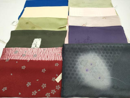 平和屋着物★和装小物　帯揚げ10枚セット　正絹　逸品　未使用　CAAZ6323ju