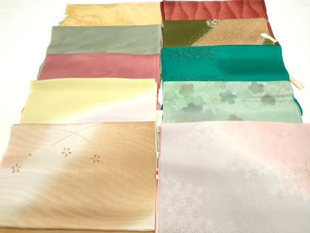 平和屋着物★和装小物　帯揚げ10枚セット　正絹　逸品　未使用　CAAZ6349ju