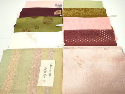 平和屋着物★和装小物　帯揚げ10枚セット　正絹　逸品　未使用　CAAZ6351ju