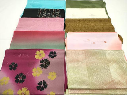 平和屋着物★和装小物　帯揚げ10枚セット　正絹　逸品　CAAZ6393ju
