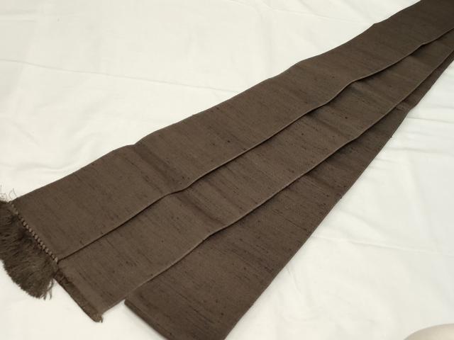 平和屋着物○男性 角帯 紬地 霞文 正絹 逸品 CAAZ6412dy