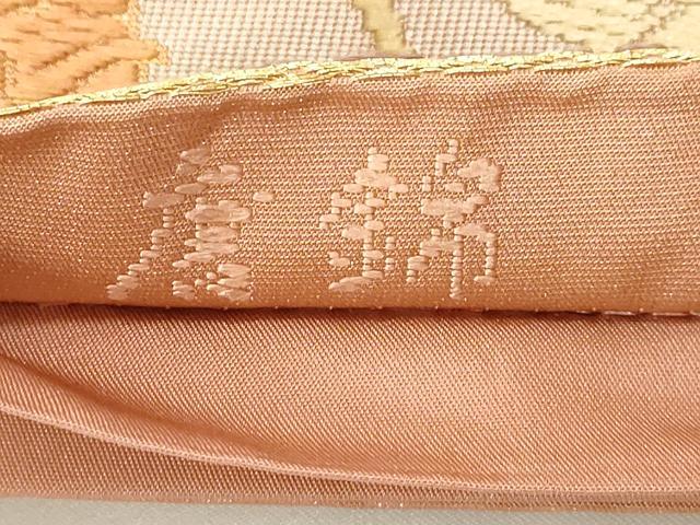 平和屋着物●六通柄袋帯 唐織 唐錦 雲取正倉院文 金糸 正絹 逸品 CAAZ6429dy