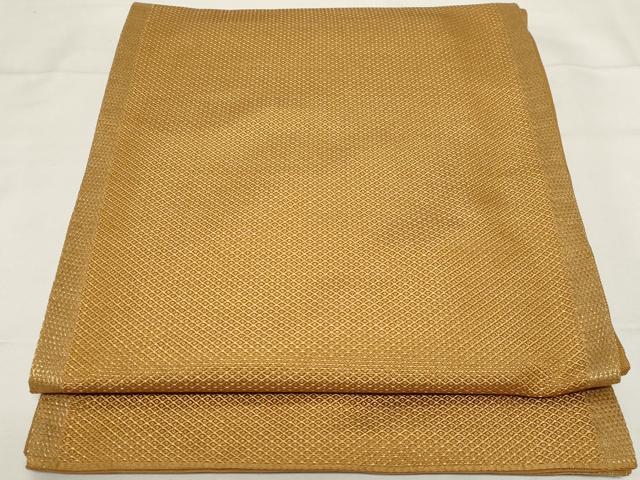 平和屋着物●六通柄袋帯　鹿の子文　金糸　正絹　逸品　CAAZ6441dy