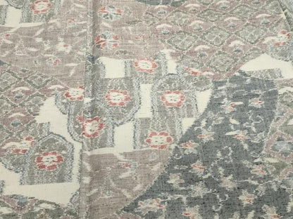 平和屋着物●小千谷紬　縞　正絹　逸品　CAAZ6492dy