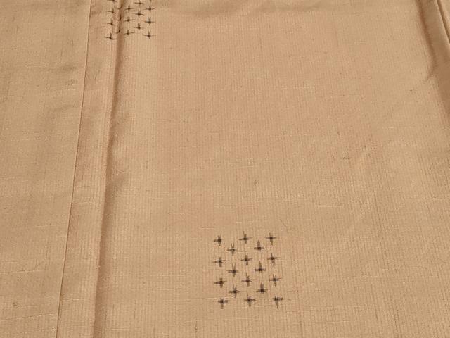 平和屋着物●上質な紬 十字絣 正絹 逸品 CAAZ6493dy