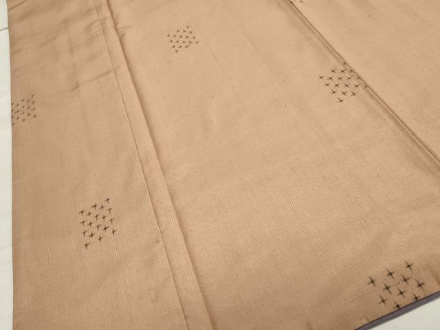 平和屋着物●上質な紬 十字絣 正絹 逸品 CAAZ6493dy