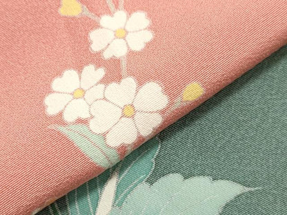 平和屋着物●訪問着 友禅 作家物 草花文 暈し染め 正絹 逸品 CAAZ6506dy