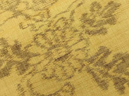 平和屋着物●上質な紬　草花文　正絹　逸品　未使用　CAAZ6516dy