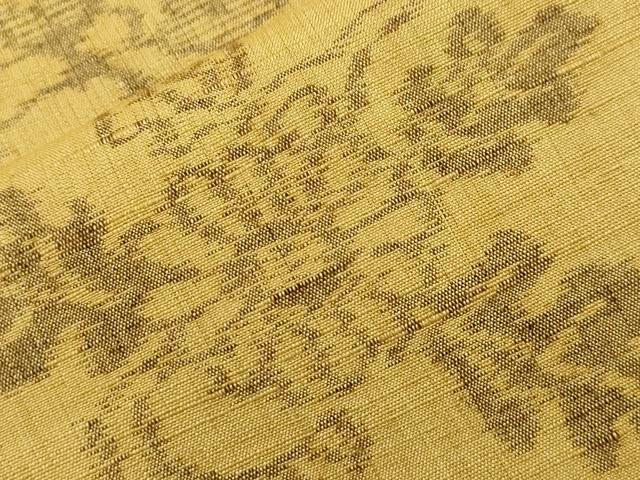 平和屋着物●上質な紬　草花文　正絹　逸品　未使用　CAAZ6516dy