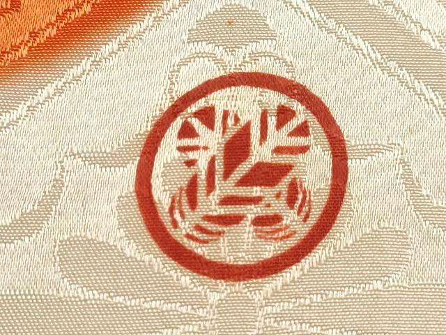 平和屋着物[]お宮参り　女の子　祝着　産着　初着　のしめ　駒刺繍　飛鶴松文　金彩　逸品　CAAZ6964ze
