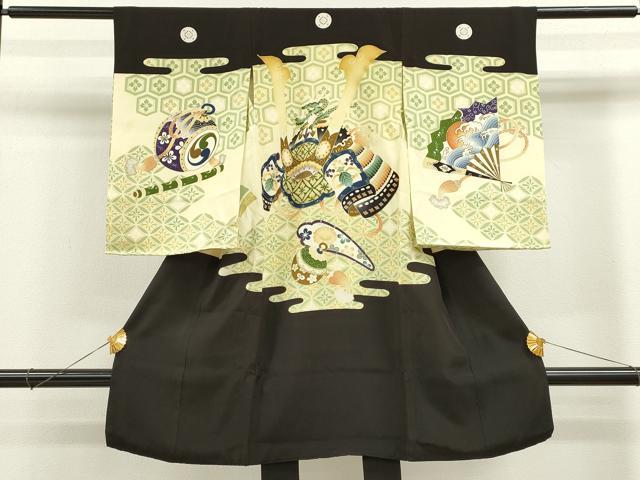平和屋着物[]お宮参り　男の子　祝着　産着　初着　のしめ　龍　兜　吉祥文　逸品　CAAZ6979ze