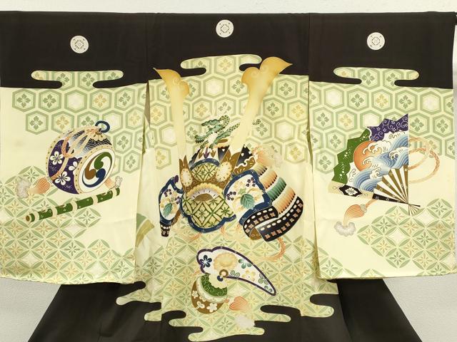 平和屋着物[]お宮参り　男の子　祝着　産着　初着　のしめ　龍　兜　吉祥文　逸品　CAAZ6979ze