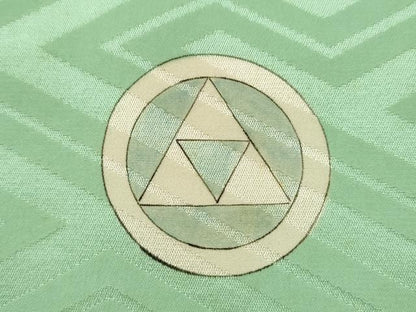 平和屋着物[]お宮参り　男の子　祝着　産着　初着　のしめ　駒刺繍　鷹　エ霞松文　金彩　逸品　CAAZ6981ze
