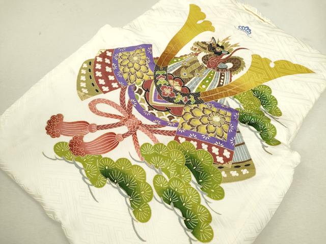 平和屋着物[]七五三　男の子　祝着・被布セット　龍　兜　吉祥松文　金彩　逸品　CAAZ6988ze