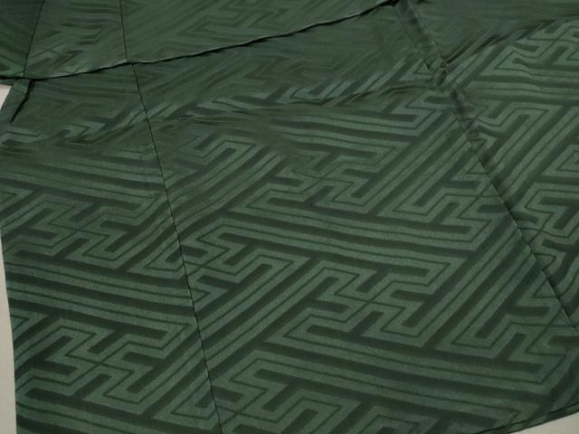 平和屋着物[]七五三　男の子　祝着・羽織・袴セット　刺繍　兜　老竹色　暈し染め　金銀彩　逸品　CAAZ7016ze