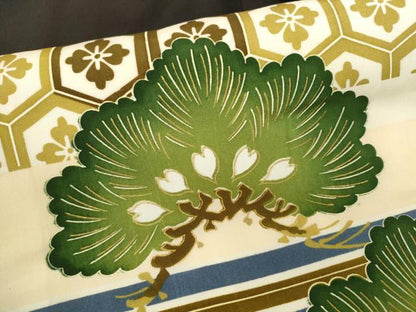 平和屋着物[]お宮参り　男の子　祝着　産着　初着　のしめ　刺繍　鯉　立波吉祥笠松文　金彩　逸品　CAAZ7061ze