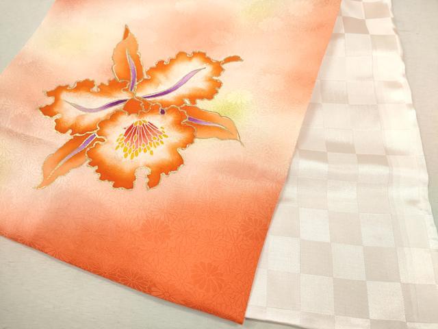 平和屋着物[]お宮参り　女の子　祝着　産着　初着　のしめ　駒刺繍　カトレア　暈し染め　金彩　逸品　CAAZ7062ze
