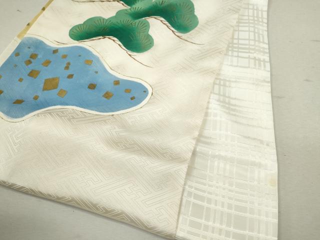 平和屋着物[]お宮参り　男の子　祝着　産着　初着　のしめ　駒刺繍　龍　兜松文　暈し染め　金彩　逸品　CAAZ7066ze