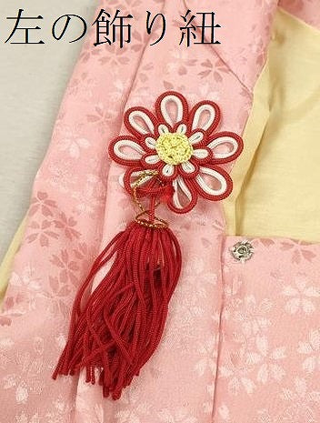平和屋着物[]七五三　女の子　３歳　被布　総刺繍　舞桜文　金糸　洗える着物　CAAZ7078ze