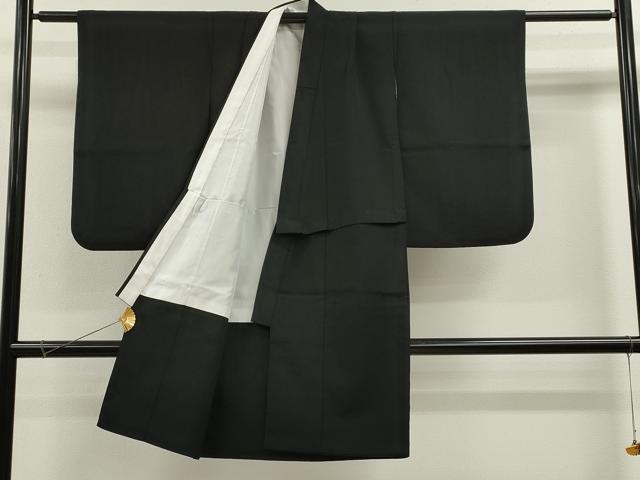 平和屋着物[]七五三　男の子　祝着・行灯袴セット　黒地　洗える着物　CAAZ7081ze