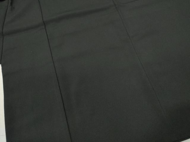 平和屋着物[]七五三　男の子　祝着・行灯袴セット　黒地　洗える着物　CAAZ7081ze