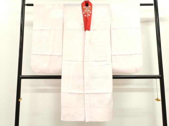 平和屋着物[]七五三　女の子　７歳　祝着　四つ身　長襦袢セット　絞り　雲取り鞠扇面花文　暈し染め　金彩　逸品　CAAZ7085ze