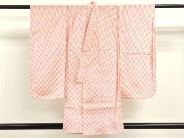 平和屋着物[]七五三　女の子　７歳　祝着　四つ身　長襦袢セット　駒刺繍　吉祥草花文　洗える着物　CAAZ7100ze