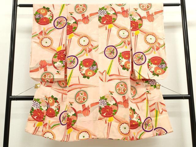 平和屋着物[]アンティーク 大正ロマン 七五三 女の子 7歳 祝着 四つ身