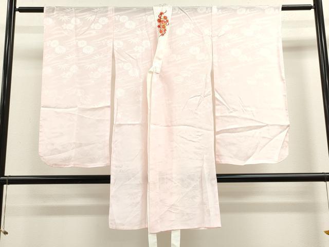 平和屋着物[]七五三　女の子　７歳　祝着　四つ身　長襦袢セット　立波宝尽くし舞花文　暈し染め　金彩　逸品　CAAZ7107ze