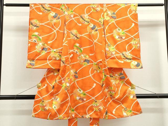 平和屋着物[]お宮参り　女の子　祝着　産着　初着　のしめ　鈴吉祥花文　金彩　逸品　CAAZ7123ze