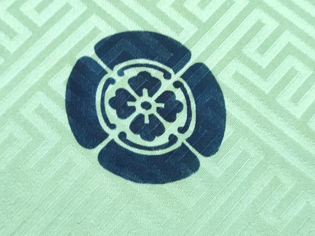 平和屋着物[]お宮参り　男の子　祝着　産着　初着　のしめ　駒刺繍　鷹　松竹梅扇面吉祥文　暈し染め　金彩　逸品　CAAZ7145ze
