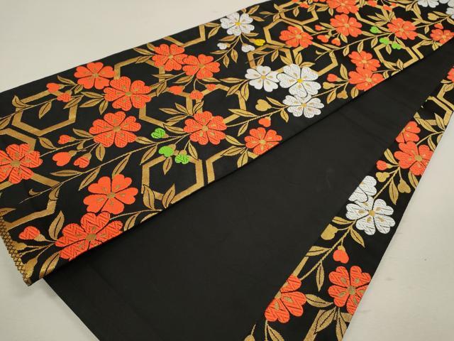 平和屋着物[]七五三　女の子　７歳　祝着　四つ身　袋帯セット　駒刺繍　絞り　雲取り鳳凰花丸文　逸品　CAAZ7149ze