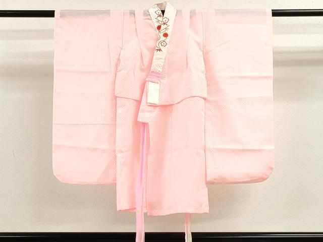 平和屋着物[]七五三　女の子　３歳　祝着　三つ身　長襦袢セット　花車鞠文　暈し染め　金彩　逸品　CAAZ7179ze